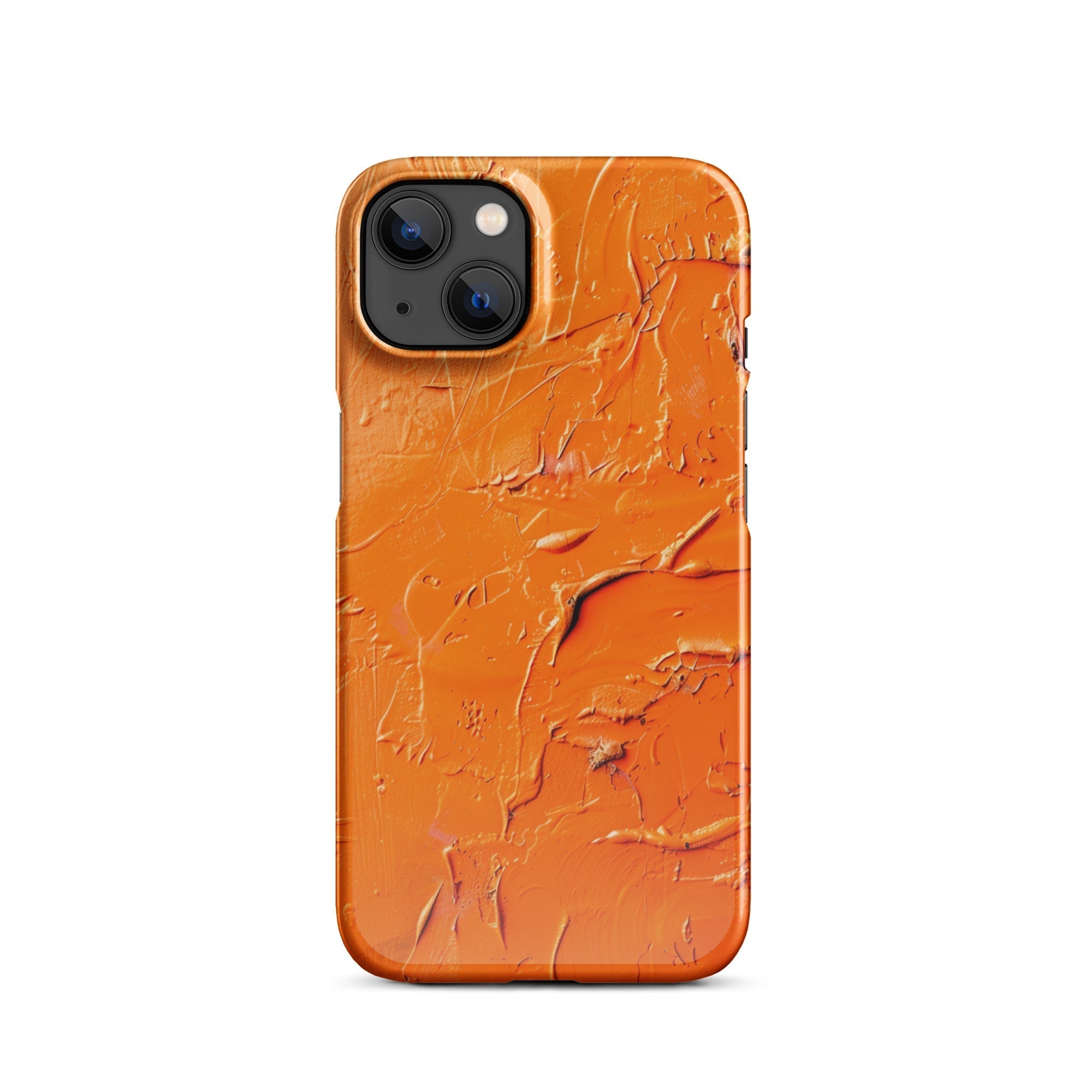 Orange Aastract Phone case for iPhone-16